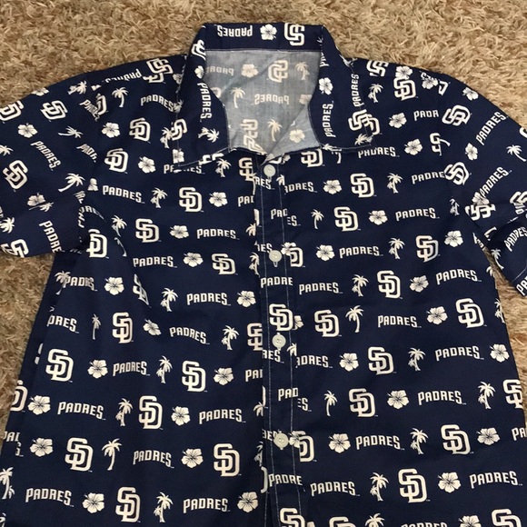 San Diego Padres button up shirt (youth L) - Picture 4 of 7